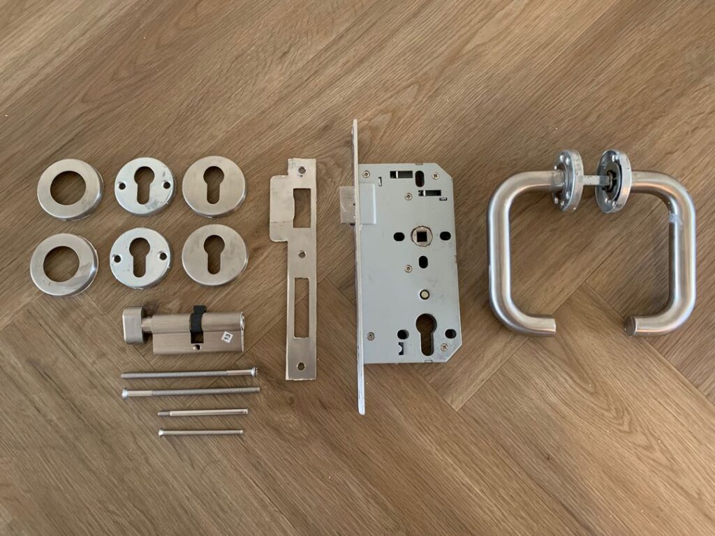 what are the names of door lock parts