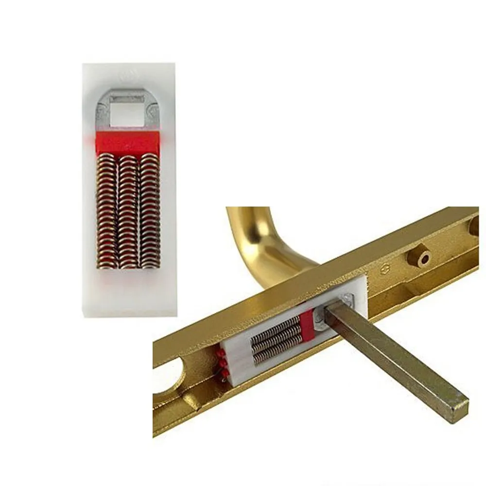 how does a split spindle door lock work