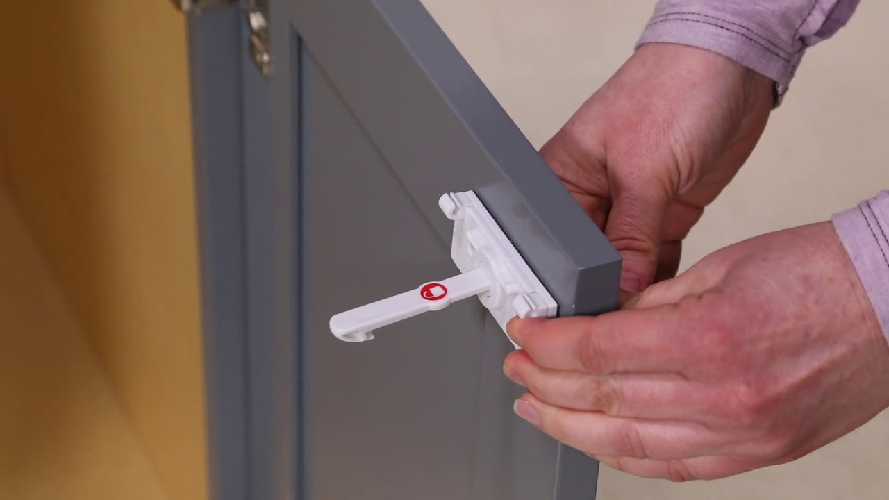 how to remove safety locks from cabinets